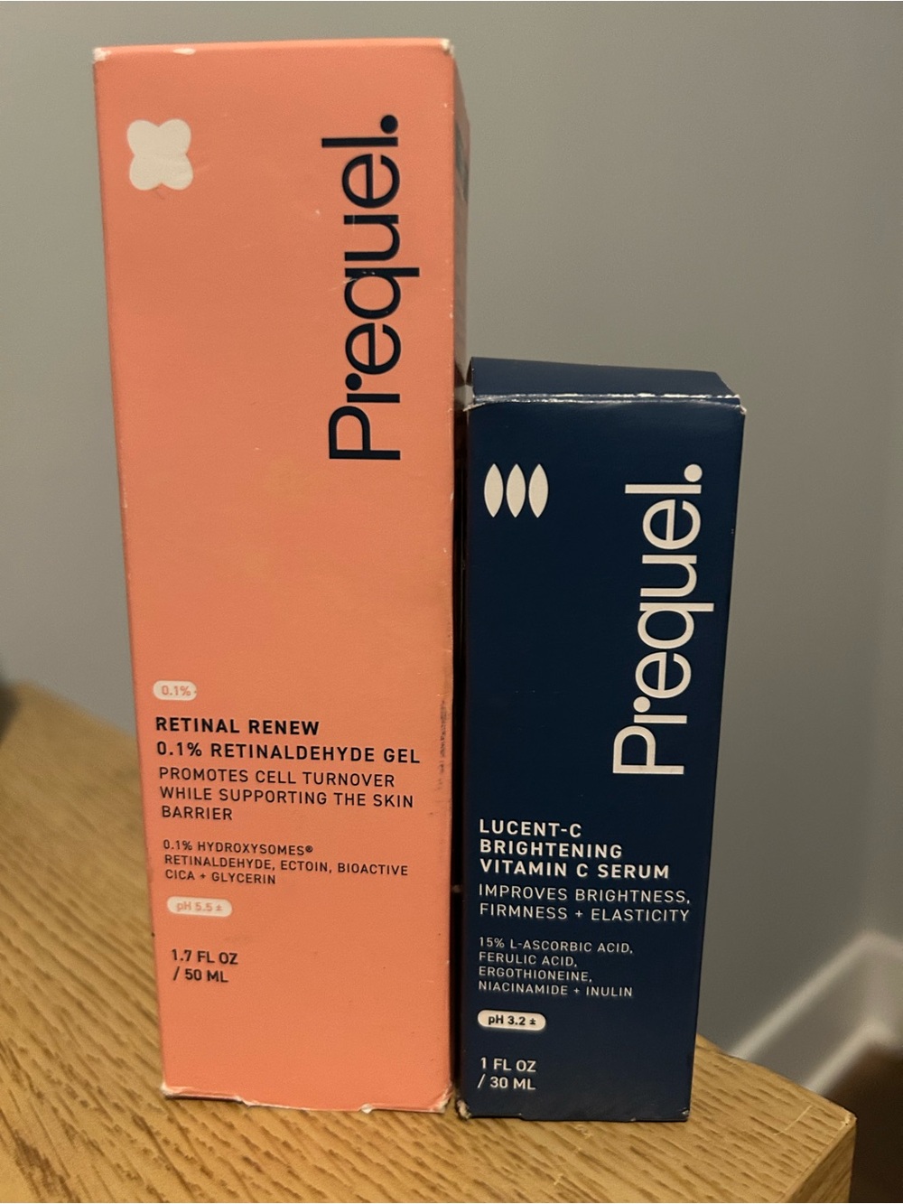 Prequel Retinal Renew and Lucent-C Brightening Vitamin C Bundle